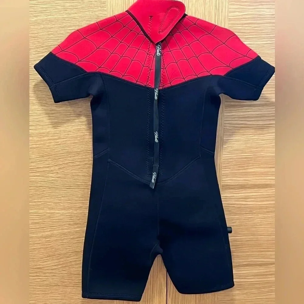 Hevto Shorty Wetsuit SpiderMan style Big Kids Size 12
